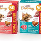 Catit Creamy Lickable Cat Treat, Healthy Cat Treat, Salmon, 50 Pack