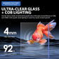 Wonderfactory 3 Gallon Aquarium Fish Tank, Self-Cleaning Betta Tank with Filter and Light, Starter kit with Rocks, Plants & Cleaning Tools, Suitable for Beginners and Hobbyists