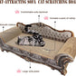 Sofa Shaped Scratching Couch,Thick Scratching Cardboard, Lounge Bed for Indoor Rest&Play, Sofa Scratcher Pad (39.4" L X 14.4 "W X 14" H)