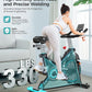 pooboo Exercise Bike, Adjustable Magnetic/Brake Pad Resistance Silent Belt Drive, Indoor Cycling Bike for Home Cardio, Fitness Stationary Bike with 350lbs/300lbs Weight Capacity &Upgraded Version Seat