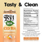 Ryl Iced Tea, Peaches & Cream Tea, Antioxidant Superblend, Zero Sugar, Low Carb, Zero Calorie Iced Tea, 16.0 Fl Oz (12-Pack)