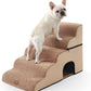 Extra Wide Dog Stairs with Tunnel, Detachable Large Pet Step for Small Medium Dog, Puppy or Cat, Ramp for High Bed, Couch, Sofa or Car, Stable, 19.7x33x22.4 inch, 5 Step, Light Brown