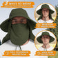 EINSKEY Wide Brim Sun Hat, UPF 50+ UV Protection Waterproof Packable Bucket Hat for Men & Women, Fishing Hiking Beach Garden