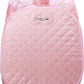 Durasage Personal Foldable Steam Sauna for Relaxation at Home, 60 Minute Timer, 800 Watt Steam Generator, Chair Included - Light Pink