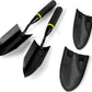 2-in-1 Trowel and Transplanter Gardening Tool Set, Outdoor Hand Tools, with Non-Slip Handle and Protective Blade Covers, Ideal Gardening Gifts for All (Black)