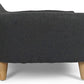 Christopher Knight Home Elroy Orthopedic Dog Bed, Elevated Dog Sofa Bed for Small Dog, Supportive Foam Pet Couch Bed with Wooden Legs, Modern Pet Sofa Bed, Dark Gray