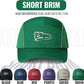 CLAPE Quick Dry 5 Panel Hat for Men, Breathable Mesh Short Brim Baseball Cap, Reflective Ajustable Outdoor Sport Running Hat