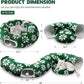 Cat Tunnel for Indoor Cats, Cute Peekaboo Cat Cave with Dangling Balls, Pet Donut Tunnel Bed with Circle Mat for Puppy Kitten Rabbit, Green Flower