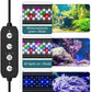 Led Aquarium Light for Plants-Full Spectrum Fish Tank Light with Timer Auto On/Off, 36-42 Inch, Adjustable Brightness, White Blue Red Green Pink LEDs with Extendable Brackets for Freshwater