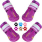 QUMY Dog Shoes for Large Dogs, Medium Dog Boots & Paw Protectors for Winter Snowy Day, Summer Hot Pavement, Water-Resistant in Rainy Weather, Outdoor Walking, Indoor Hardfloors Skid-Resistant Sole