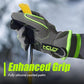HANDLANDY Waterproof Insulated Work Gloves, 3M Thinsulate Thermal Winter Gloves for Men Women Touch Screen, Warm Ski Snowboard Cold Weather Gloves (Green-men Size, Large)