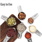 Measuring Cups Stainless Steel 7 Piece Stackable Set for Dry or Liquid Ingredients Measurement - Kitchen Gadgets & Utensils Metal Measuring Cups Best for Cooking & Baking