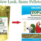 TOP's Parrot Food Pellets Hookbills, Small, Medium and Large Parrots - Non-GMO, Peanut Soy & Corn Free, USDA Organic Certified - 4 lb / 1.81 kg
