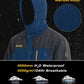 MAGCOMSEN Men's Hooded Windproof Water Resistant Rain Jacket Windbreaker 5 Pockets for Hiking,Fishing,Travel