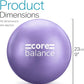 9 Inch Anti Burst Pilates Ball - Mini Exercise Ball for Yoga, Barre, Stretching and Core Stability Workout