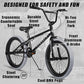 Freestyle BMX Bike, 18 20 Inch Kids Bicycle for 5-13 Years Old Kids and Beginner Level Rider, Multiple Colors