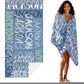 JML Personalized Beach Towel with Name, Custom Beach Towel with Name, Customized Microfiber Pool Towel, Quick Dry & Absorbent Swim Towel for Adult,Anniversary, Birthday, Summer Holiday,Vacation