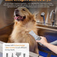 polimo Dog Wash Station with Pet Dryer & LED, Professional Dog Bathing Station for Large, Medium & Small Dogs – with Window, Ramp, Drawer, Floor Grate, LED Display & Faucet (Right RAMP & Dryer, 61")