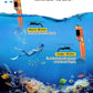 Greatever Dry Snorkel Set,Panoramic Wide View,Anti-Fog Scuba Diving Mask,Professional Snorkeling Gear