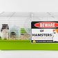 Venicor Hamster Sign Decor - 8 x 12 Inches - Aluminum - Hamster Cage Accessories - Hamster Gifts Things Toys Clothes Stickers Stuff