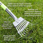 Aluminum Telescoping Metal Handled Poop Tray with Rake Sturdy Lightweight Pooper Scooper Extends 43" Long Scoop Great for Large & Small Dogs (2154)