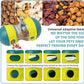 Interactive Dog Toys to Keep Them Busy, Puppy Puzzle Adjustable Food Dispenser Slow Feeder, Enrichment Treat Dispensing Toy Ball for Large/Medium/Small Breed Dogs Pet Gift (Yellow)