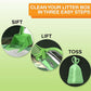 Neater Pet Brands Neater Scooper Standard Cat Litter Scoop, 195 Refill Bags – Mess-Free Cat Litter Scooper with Bag, Spill-Proof Kitty Box Sifter, Bin Doubles as Scoop Holder, For Single-Cat Household