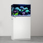 LANDEN Aquarium Wooden Stand and Cabinet for up to 30 Gal Tank, Fish Reptile Sea Salt WaterTank Stand, Nano Foam Leveling Mat Included, W23.6xD17.7xH31.5 in, Wooden Matte White Painted(Stand Only)
