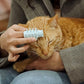 Furr&Purr Cat Brush, Scratcher, and Massager - Indoor Cat Calming Care with Face Scratcher, Finger Brush (3-Pack, Made in USA)