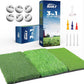 Tri-Turf 3-in-1 Golf Hitting Mat - XL 24"x24" Foldable Practice Pad w/Adjustable Tees, Non-Slip EVA Foam Base, Indoor & Outdoor Use for Chipping, Driving, Swing Training, Backyard or Garage