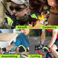 HANDLANDY Framer Work Gloves Open-Finger Carpenters Gloves, Fingerless Gaming Gloves for Tactical Shooting, Airsoft, Hunting, Police Work and Hiking L
