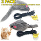 Hanging Cat Toy - 2PCS Interactive Cat Feather Toys for Mental Physical Stimulation, Retractable Teaser Kitten Toys for Indoor Cats Play Chase Exercise, Boredom Buster with Mouse