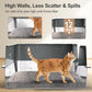 Sousia Stainless Steel Litter Box, Non-Sticky Anti-Leakage Easy Cleaning Metal Cat Litter Tray with Lid, High Wall Sides Enclosure and Scoop, Ideal for Big Cats, XL (Grey)