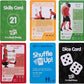 Shuffle Up Soccer Card Games - 70+ Fun & Active Skills Cards for Kids, Fitness Cards Develop Fundamentals, Stamina & Strength, Easy to Play for Kids | Multiple Skills Level Card Include 2 Dices