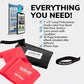 7Ft Long Resistance Bands for Stretching - Resistance Bands Set with Door Anchor - Exercise Bands Including Carry Pouch, E-Book & App - Latex-Free Workout Bands