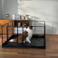PJYuCien Dog Playpen Plus Storage Bag, 32" H 8 Panels Puppy Pen with Square Bottom, Heavy Duty Dog Fence for Puppies/Small Dogs