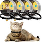 4 Pcs Cat Calming Collar Adjustable Lavender Scent Relaxing Cat Collar with 2 Pendant for Puppies Reduce Stress Aggression Anxious, up to 15 Inches(Black)