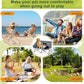 Portable Dog Camping Chairs for Dogs Raised Pet Bed for Outdoor Folding Chair Patio Lazy Puppy Cot Heavy Duty Pet Camping Gear(29 x 45 x 20 Inches,Check)