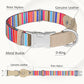 AirTag Dog Collar for Small Medium Large Breed - Adjustable Cute Pattern Dog Collar with Airtag Holder - Soft Leather Tracker GPS Apple Air Tag Pet Collars (X-Small, 9"-12" Neck Fit, Serape)