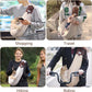 Dog Sling Carrier for Small Dogs - Front Dog Carrier with Adjustable Strap - Hands Free Pet Papoose Bag for Chest - Suitable for Puppy, Small Dogs, and Cats for Outdoor Travel,15 lbs