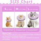 Cat Cone Collar Soft, Adjustable Cat Recovery Collar Kitten Cones to Stop Licking, Cute Donut E Collar After Surgery, Cats Neck Pillow Cone Elizabethan Cones of Shame (Waterproof Purple, Large)