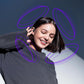occiam Active Noise Cancelling Ear Buds Wireless Earbuds Bluetooth Headphones 96Hrs Playback LED Display Over-Ear Waterproof Earphones with Earhooks Mics Clear Call for Sport/Running/Workout Black