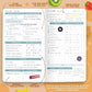 Clever Fox Wellness Planner - Weekly & Daily Health and Wellness Log, Food Journal & Meal Planner Diary for Calorie Counting, Notebook for Medical Condition Tracking – Pocket size (Amber Yellow)