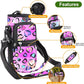 icolor Water Bottle Carrier Bag with Strap 25/32/40 oz Crossbody Bottle Holder with Phone Pocket Sling Sleeve Insulated Neoprene Water Bottle Pouch for Walking Travelling