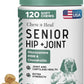 Glucosamine for Dogs Hip and Joint Supplement - 120 Soft Chews for Senior Dogs with Glucosamine, Chondroitin, MSM, Vitamin C, and Omegas - for Mobility, Cartilage, and Joint Health
