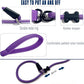 Slip Lead Dog Leash，Strong Nylon Rope Leash and Padded Handle,No Pull Outdoor Walking Training Lead for Small Medium Large Dogs(Purple,1/2"×4ft)