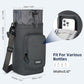 Insulated Water Bottle Carrier Bag with Strap Phone Pocket for 25/32/40/64 oz Tumbler Cup, Water Bottle Holder