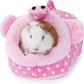 JanYoo Guinea Pig Rat Accessories Toys House Hideout Cage Supplies Chinchilla Cage Ferret Gerbil(S,Pig)