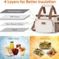 Lifewit Medium Lunch Bag Insulated Lunch Box Soft Cooler Cooling Tote for Adult Men Women, Beige 12-Can (9L)