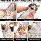 27.6"Cat Grooming Wrap, Self Adhesive Cat Wrap for Cutting Nails, Anti-Escape Calming Cat Swaddle Wrap for Medicine Ear Cleaning, Alpaca Anti-Scratch Cats Burrito Restraint Blanket, Practical Pet Tool